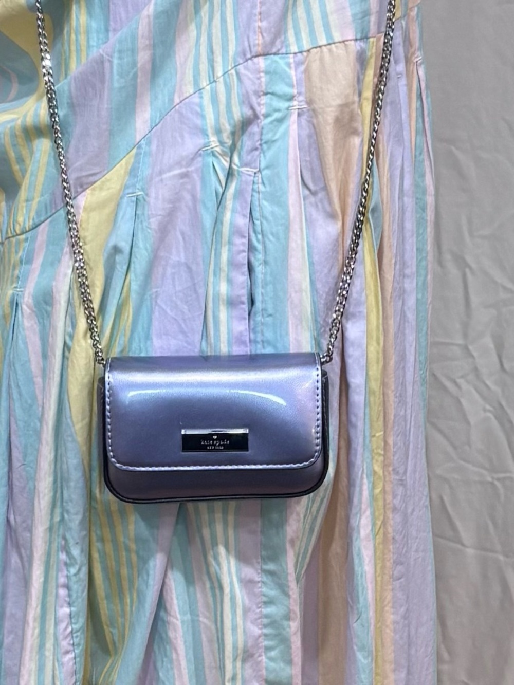 kate spade Iridescent Lavender Mini Crossbody Bag - Picture 2 of 12